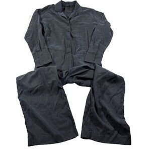 COS Womens Gray Wide Leg Jumpsuit Outfit Casual Resort Minimalist Boho Sz 2